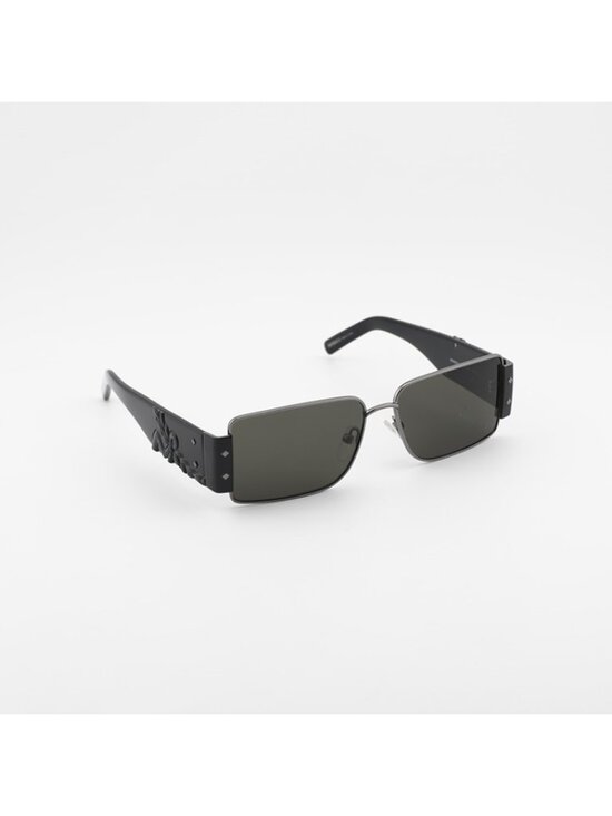 MCM MW0012 12A Sunglasses Dark Ruthenium Rectangle Frame, Dark Grey Lenses main image 4